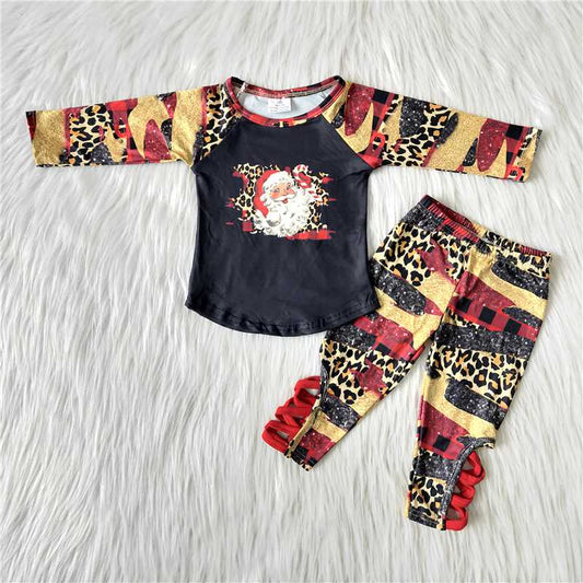 6 B10-17 Santa cross pants sets