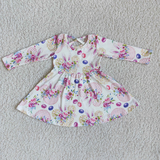 1.17 6 B11-4 Baby Girls Winter Dresses baby girls Spring unicorn Easter floral dresses