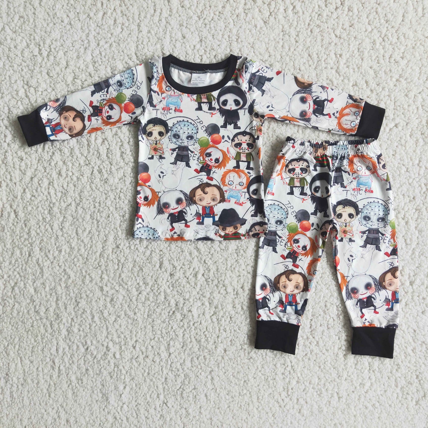 6 B4-4 Baby Boys Winter Outfits Long sleeve boy Halloween pajamas