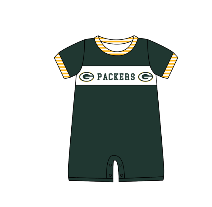CUSTOM MOQ 5 Sibling Baby KIds Green Top Shorts Clothes Set Knee Length Dress Rompers