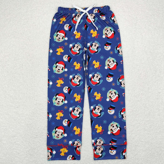 rts no moq P0568 Adult female Christmas Mickey navy blue trousers