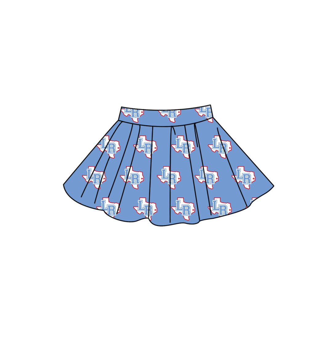 CUSTOM MOQ 5 summer teams Baby Girls Summer Casual Solid Color Summer Team Skirt