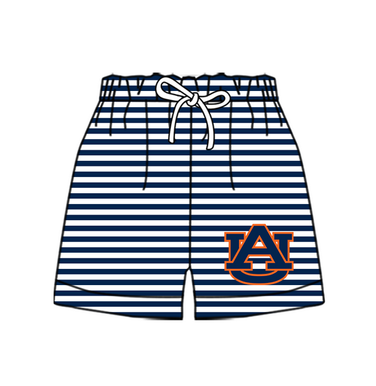 CUSTOM MOQ 5 Cute Comfortable Clothing For Kids Baby Kids Summer Blue UA Stripe Bottom Team Shorts