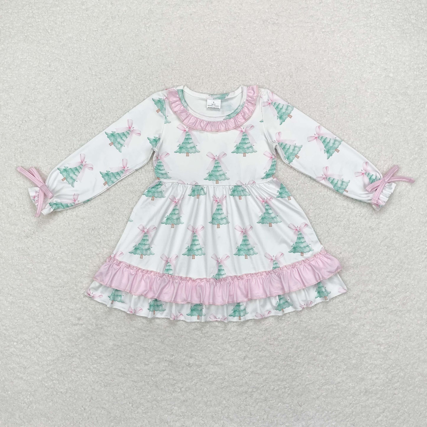 RTS no moq  GLD0740  Baby girl  autumn clothes long sleeves top kids dress