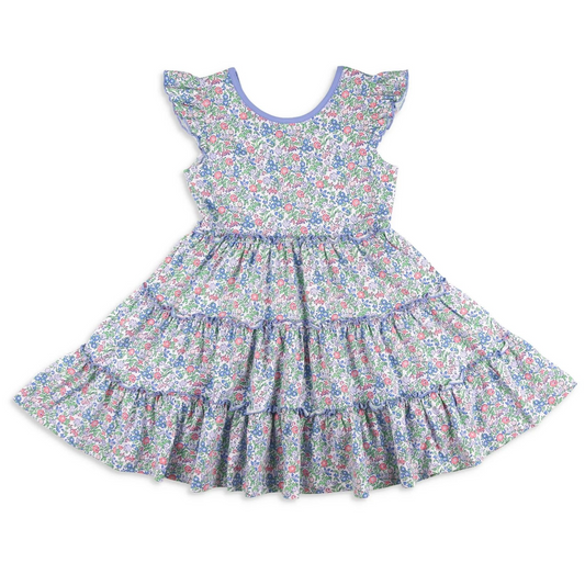 GSD1043 Pre-order baby girl clothes flying sleeves summer dress