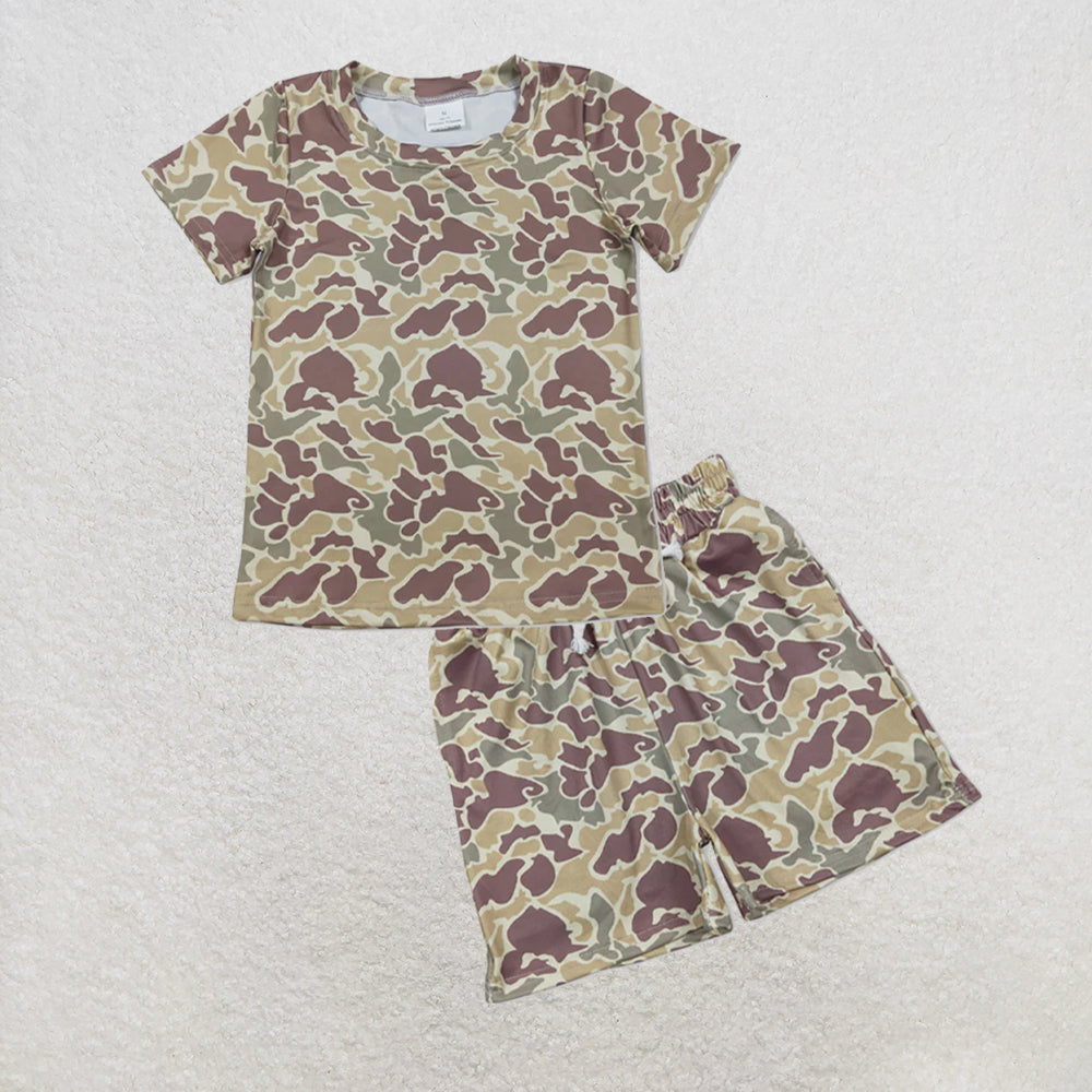 5.13 RTS NO MOQ （In stock）BT1713+SS0696 Short sleeves camo kids boys summer outfits