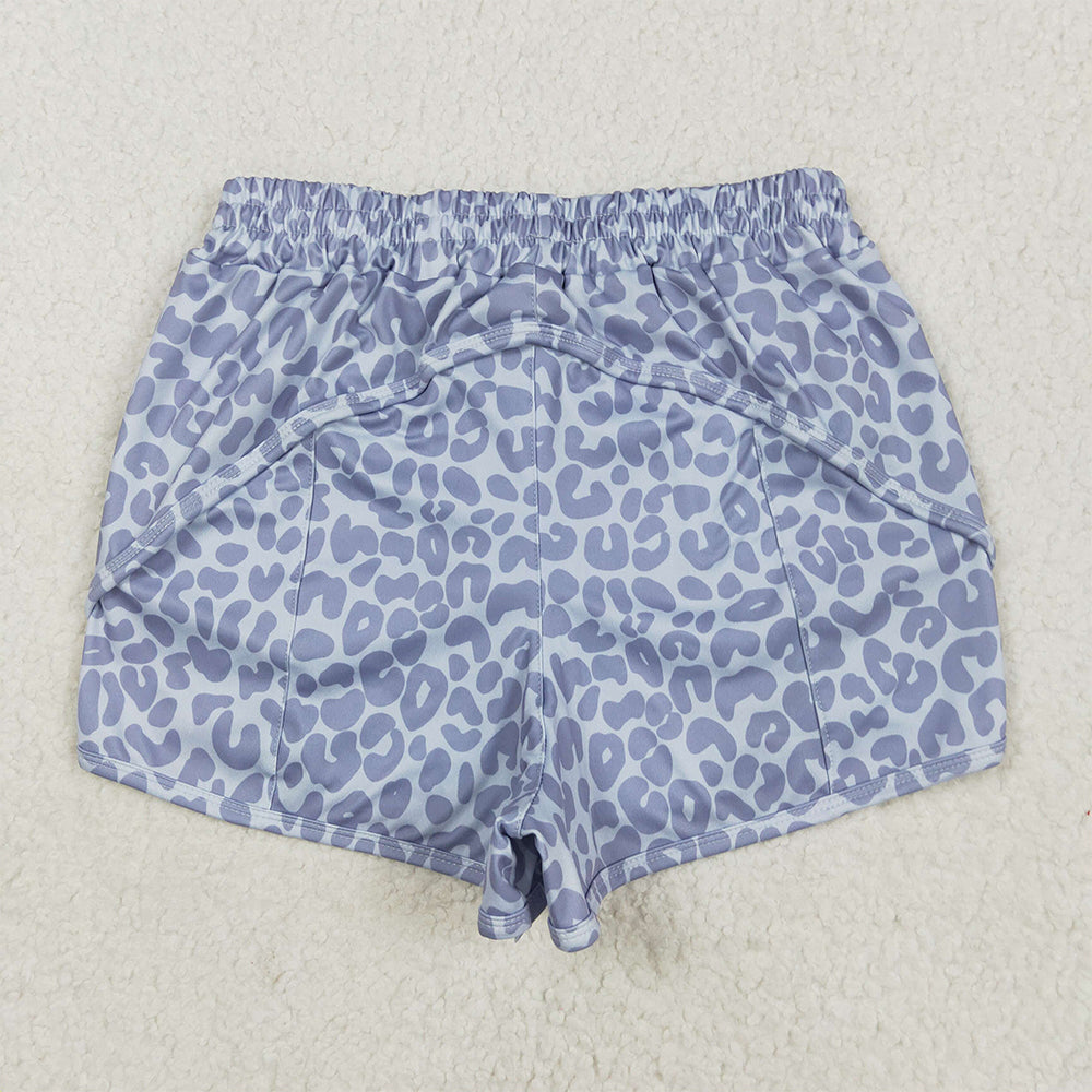 6.21 SS0468RTS NO MOQ Adult Women's Summer Shorts Adult Women Gray Camo Summer Shorts