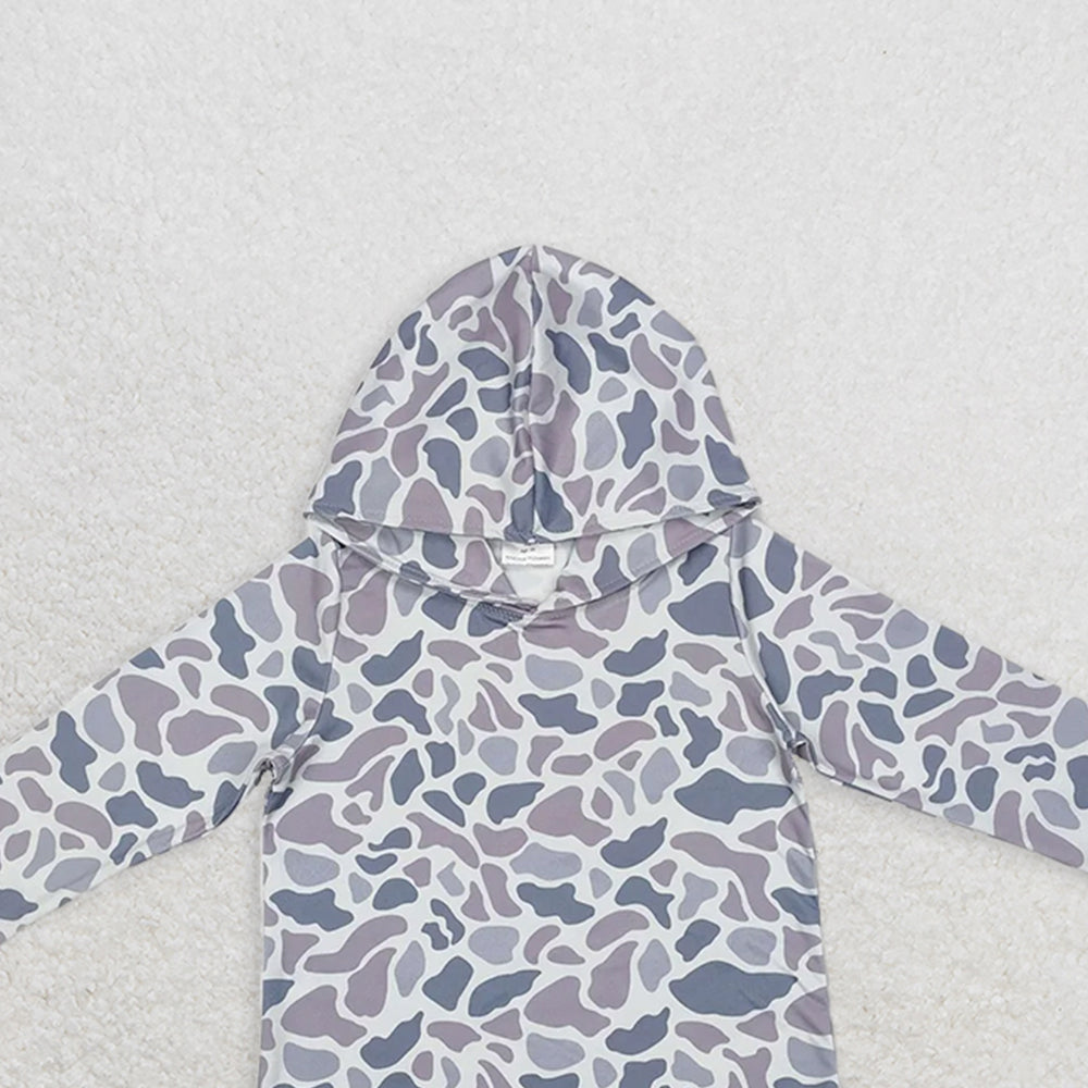 USA Shop (in stock)BT0922 RTS NO MOQ  Baby Boys Long Sleeve Tops Long sleeves grey camo kids boys hoodie