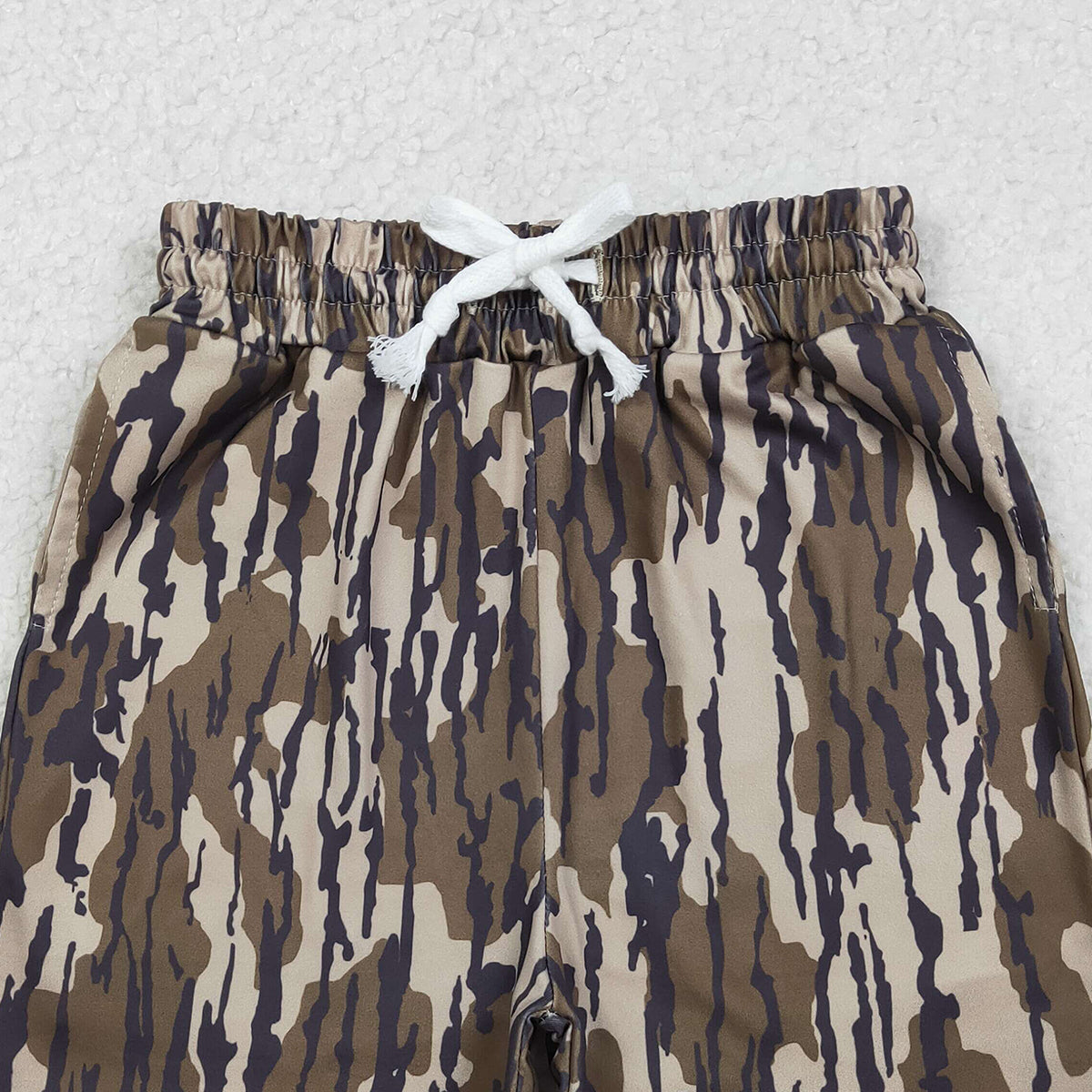 11.19 RTS NO MOQ （In stock）SS0731 Baby Boys Summer Shorts Baby Boys Southern Olive Camo Pockets Shorts Bottom