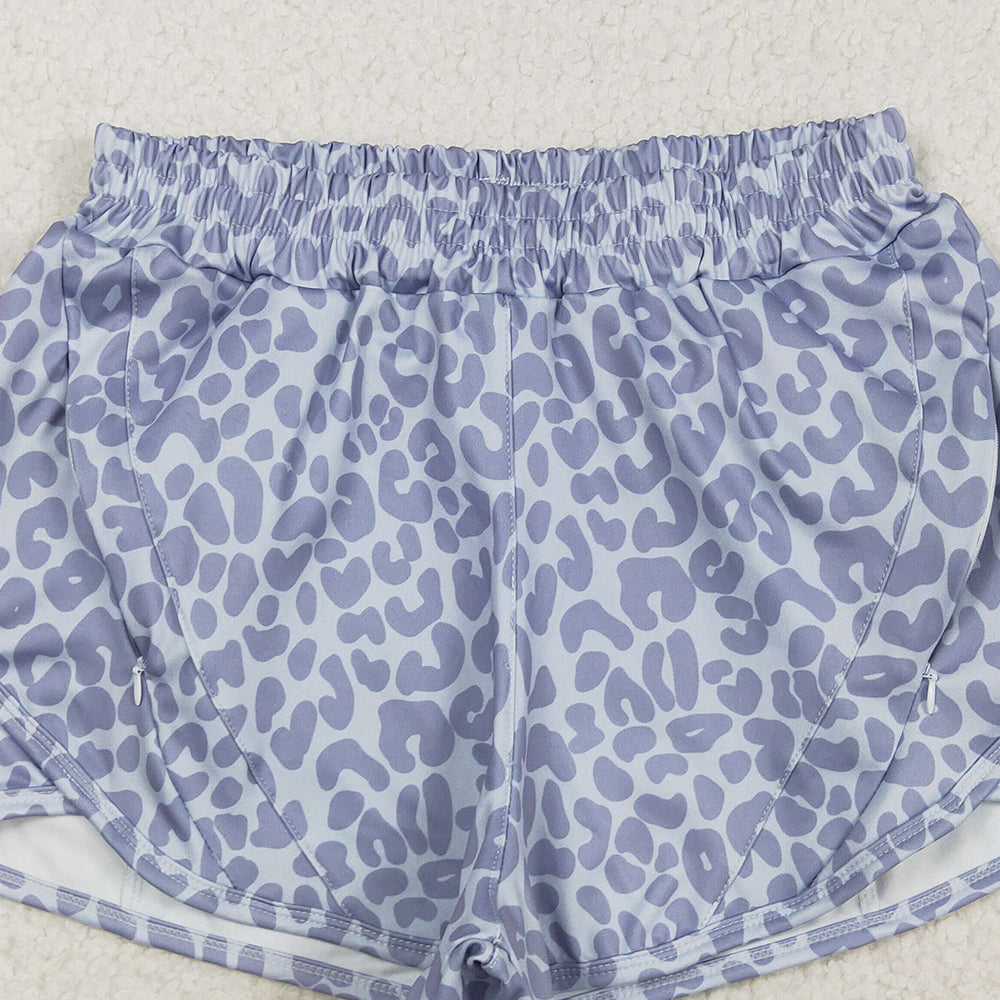6.21 SS0468RTS NO MOQ Adult Women's Summer Shorts Adult Women Gray Camo Summer Shorts