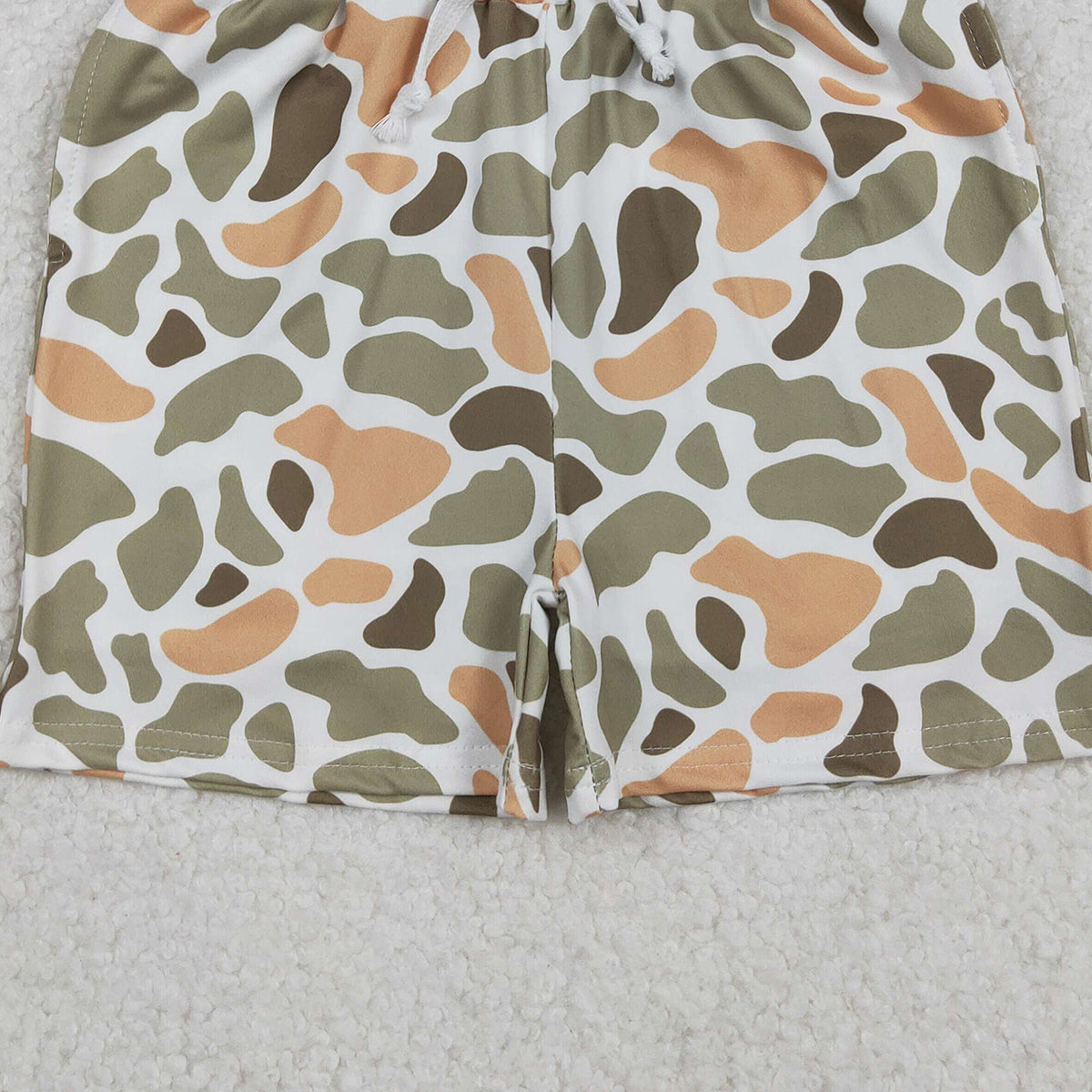 11.12 RTS NO MOQ （In stock）SS0698 Baby Boys Summer Shorts Baby Boys Green Orange Camo Southern Shorts Bottom