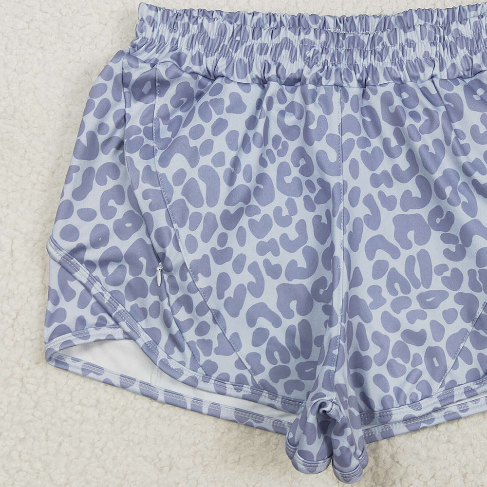 6.21 SS0468RTS NO MOQ Adult Women's Summer Shorts Adult Women Gray Camo Summer Shorts
