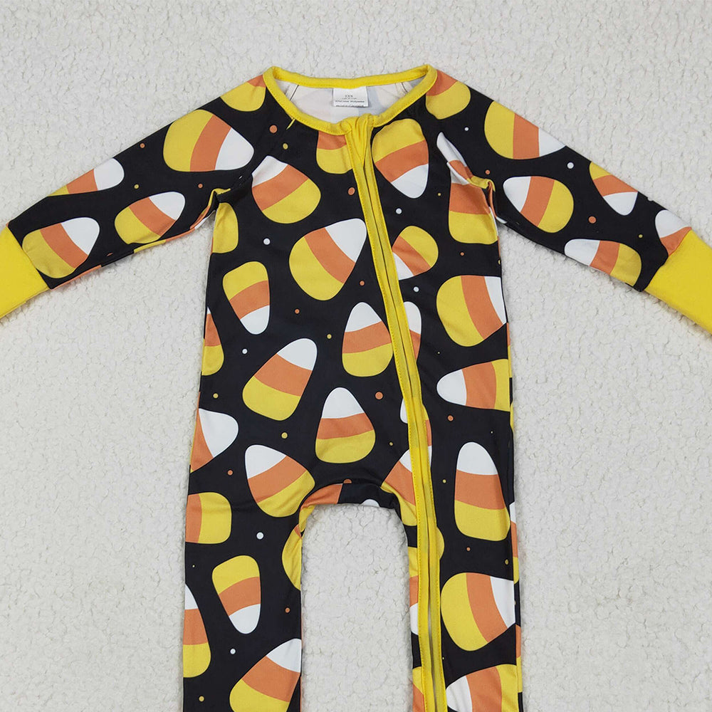 8.18  LR2198 RTS NO MOQ Baby Boys Winter Rompers Baby Boys Long Sleeves Candy Plaid Zipper Pant Rompers