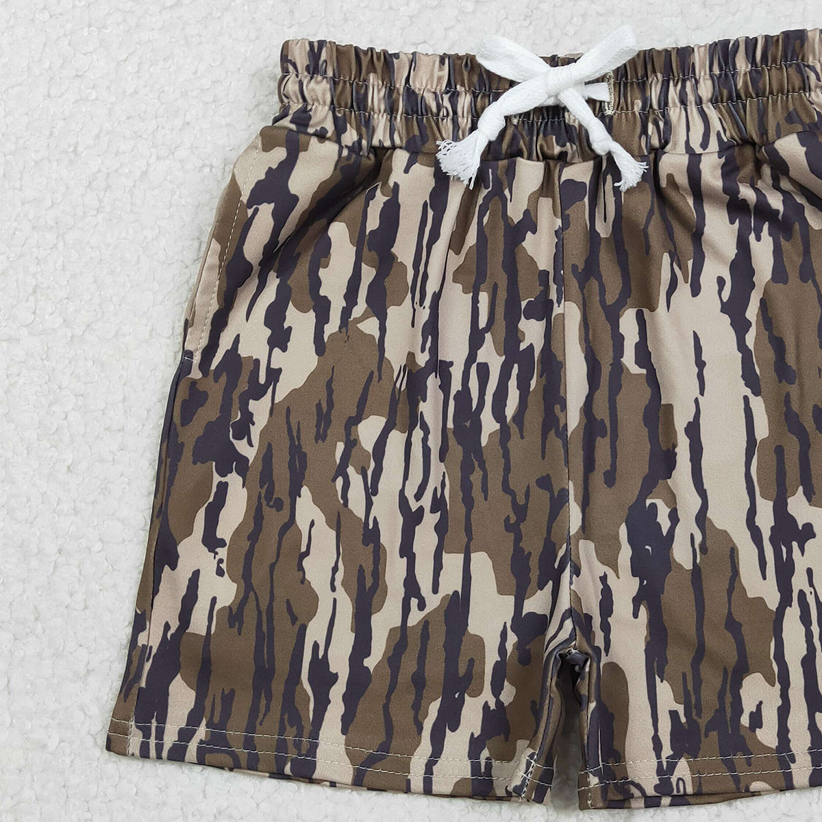 11.19 RTS NO MOQ （In stock）SS0731 Baby Boys Summer Shorts Baby Boys Southern Olive Camo Pockets Shorts Bottom