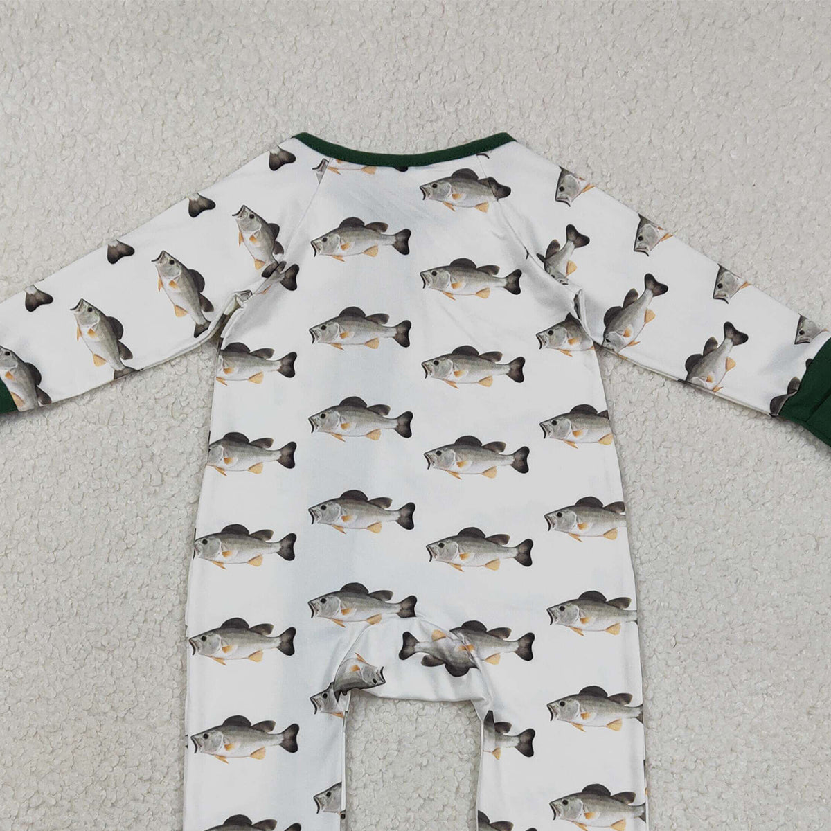 3.17 RTS NO MOQ （In stock）LR2531 Baby Boys Fashion Long Sleeve Fishing Hunting Two Way Zip Convertible Rompers