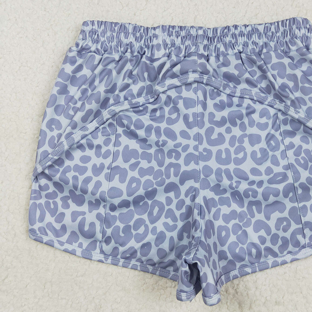 6.21 SS0468RTS NO MOQ Adult Women's Summer Shorts Adult Women Gray Camo Summer Shorts