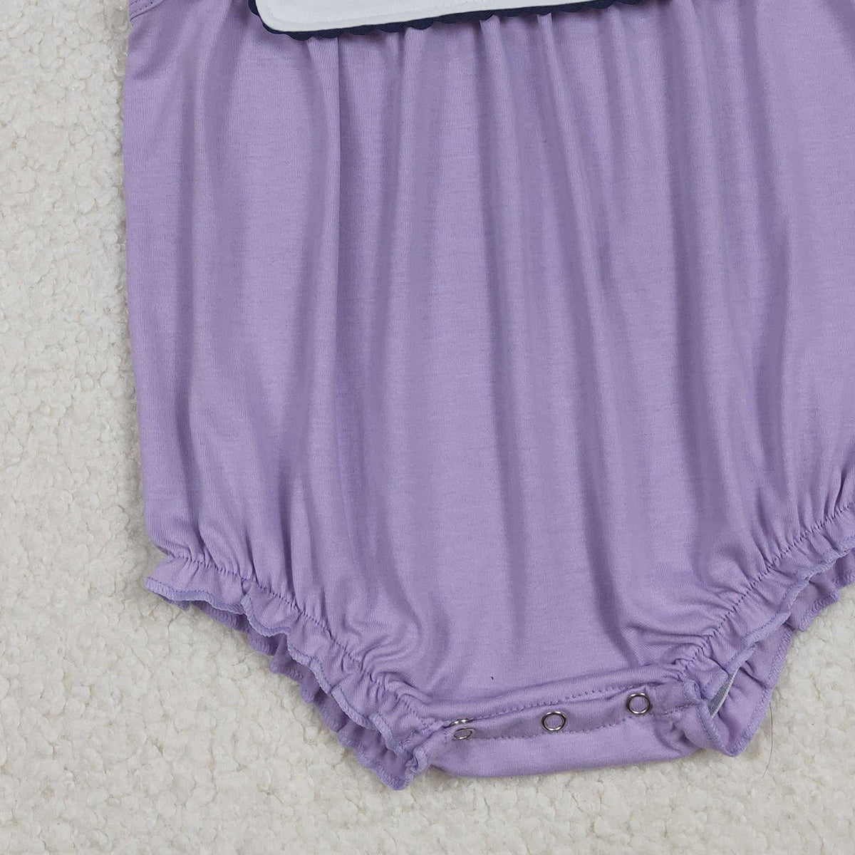 11.6 RTS NO MOQ （In stock）SR3235 Baby Girls Summer Rompers Embroidery Bows Baby Girls Sleeveless Mardigrass Ruffle Rompers