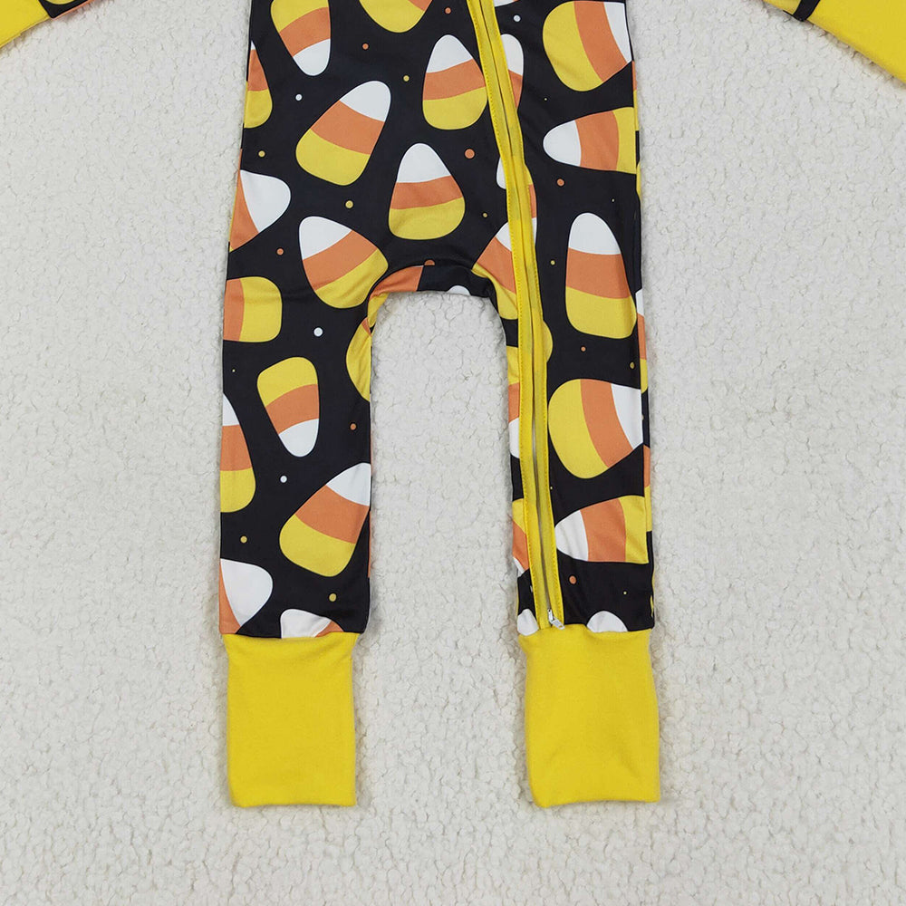 8.18  LR2198 RTS NO MOQ Baby Boys Winter Rompers Baby Boys Long Sleeves Candy Plaid Zipper Pant Rompers