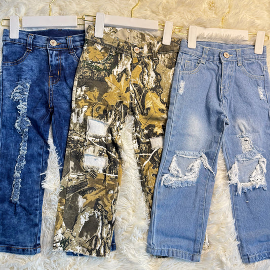 12.2 RTS Sibling Baby Boys Girls Leggings Denim Pants Jeans
