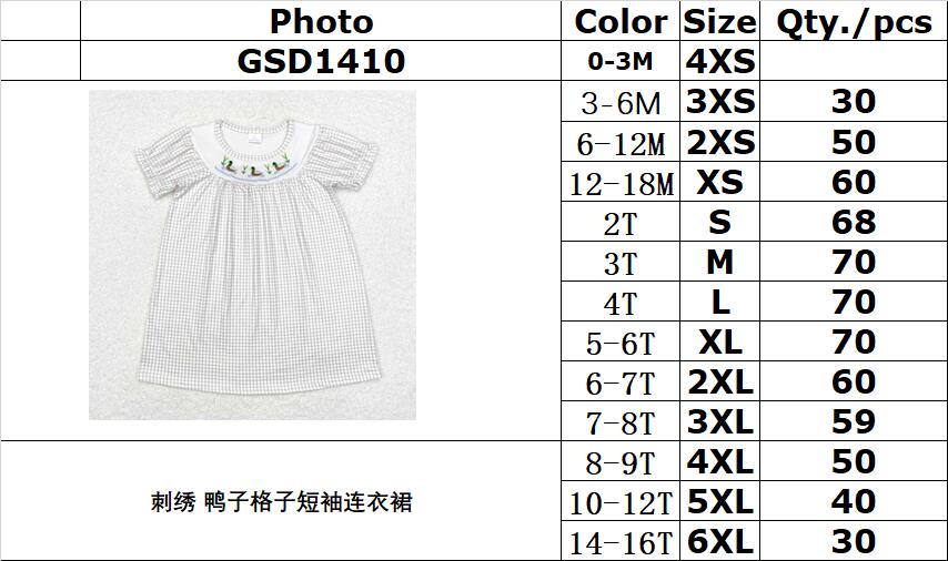 RTS no moq  GSD1410  Baby girl  autumn clothes short sleeves top kids dress