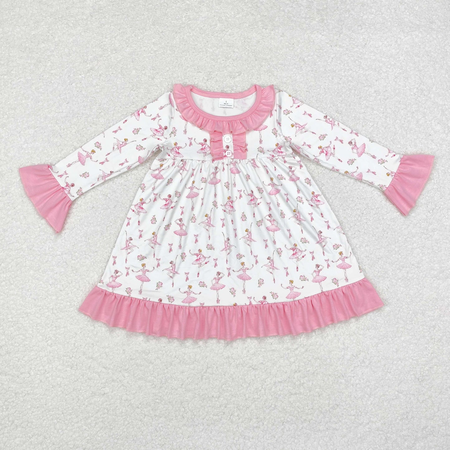 RTS no moq  GLD0720  Baby girl  autumn clothes long sleeves top kids dress