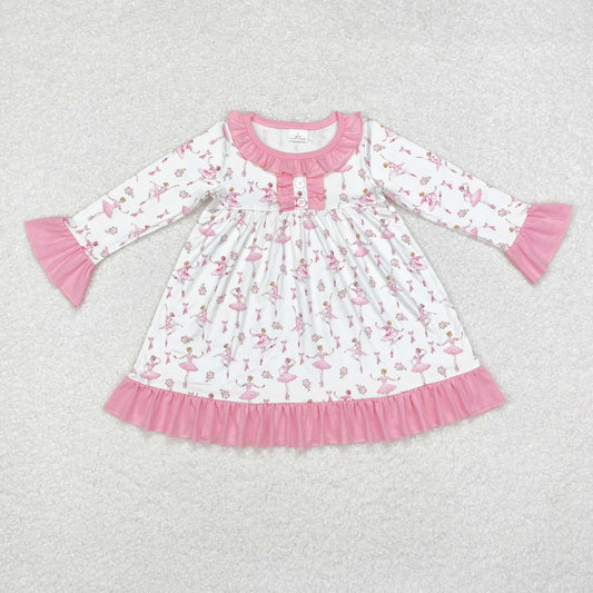 RTS no moq  GLD0720  Baby girl  autumn clothes long sleeves top kids dress