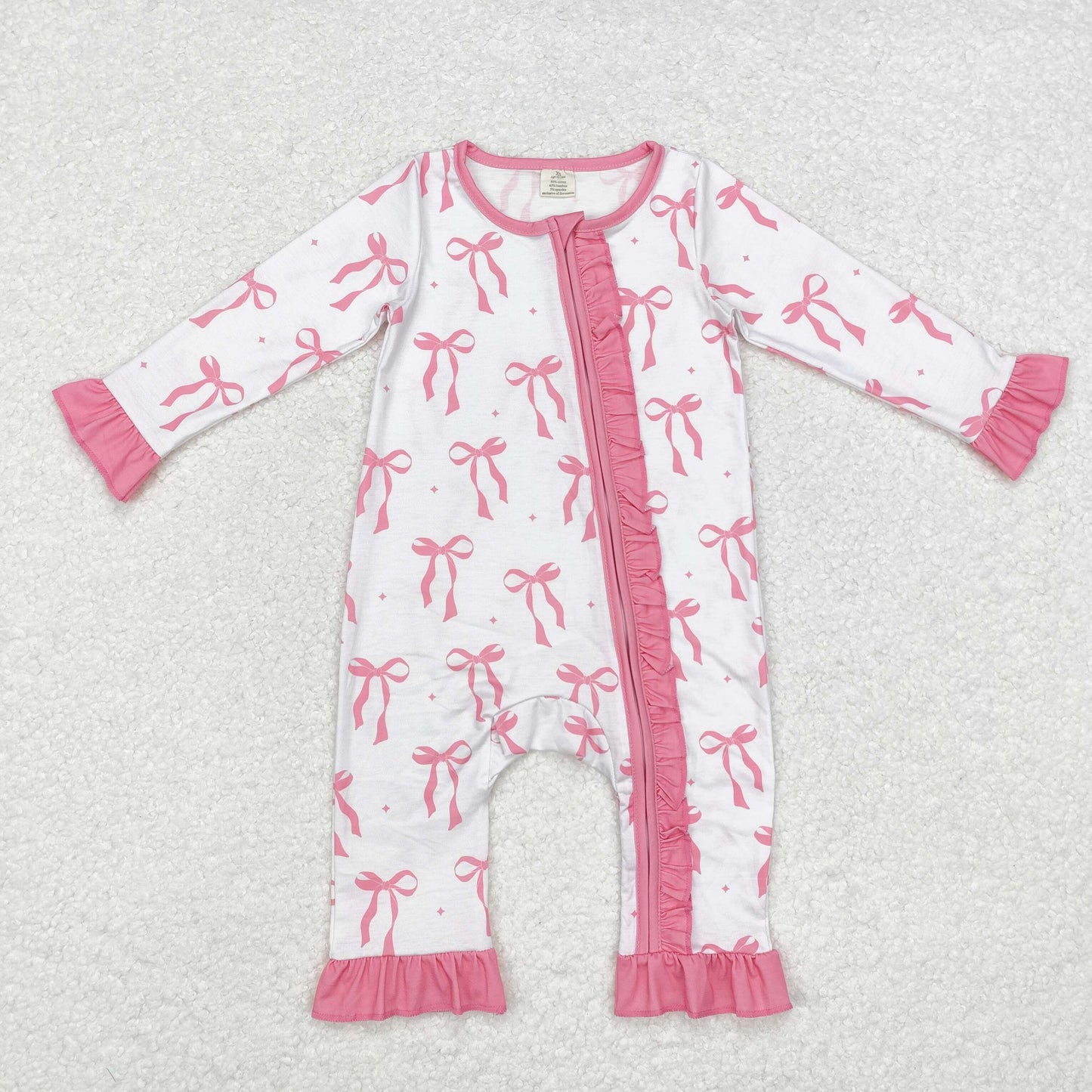 Bamboo RTS no moq  LR1584  Kids girls autumn clothes long sleeve with romper