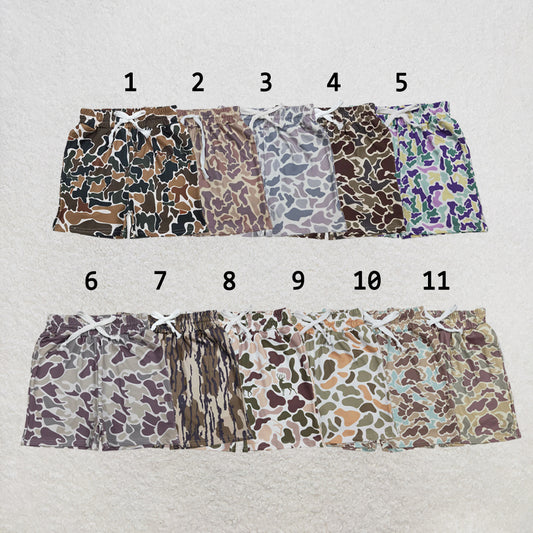RTS Sibling 11 Colors Baby Boys Southern Camo Pockets Shorts Bottoms