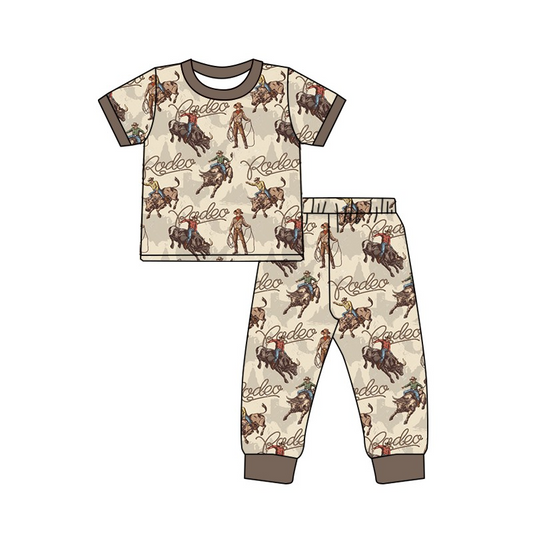 BSPO0298  Pre-order baby boy clothes short sleeve top with trousers kids summer set