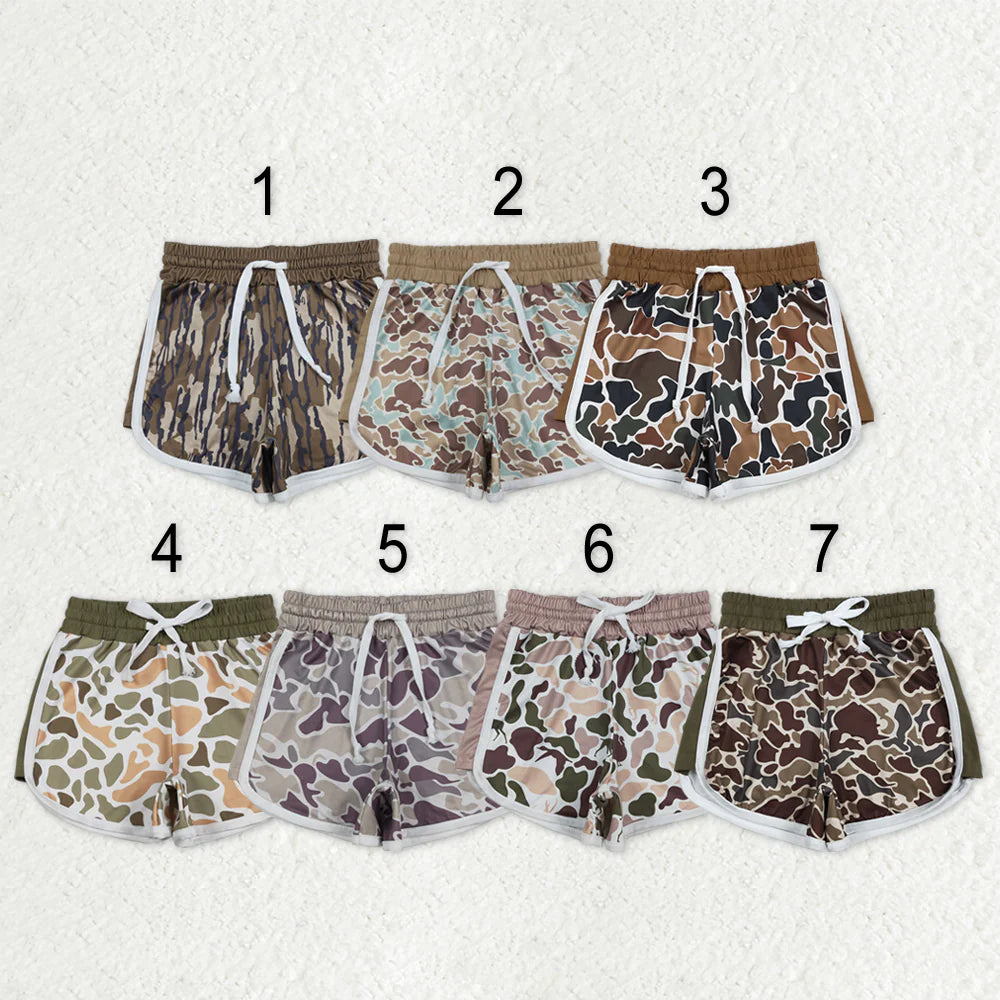 12.20 RTS Sibling Baby Girls Southern Hunting Camo Shorts Bottoms