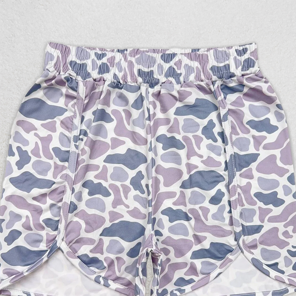 SS0363  RTS NO MOQ Adult Women's Summer Shorts Adult Women Summer Camo Bottoms Shorts