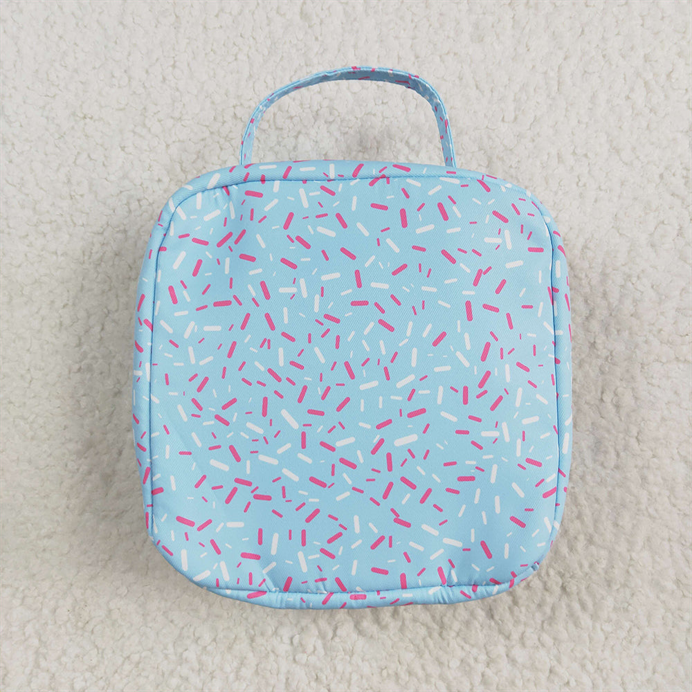 USA Shop (in stock)BA0296 RTS NO MOQ Baby Bags Light blue ice cream sprinkle kids lunch box