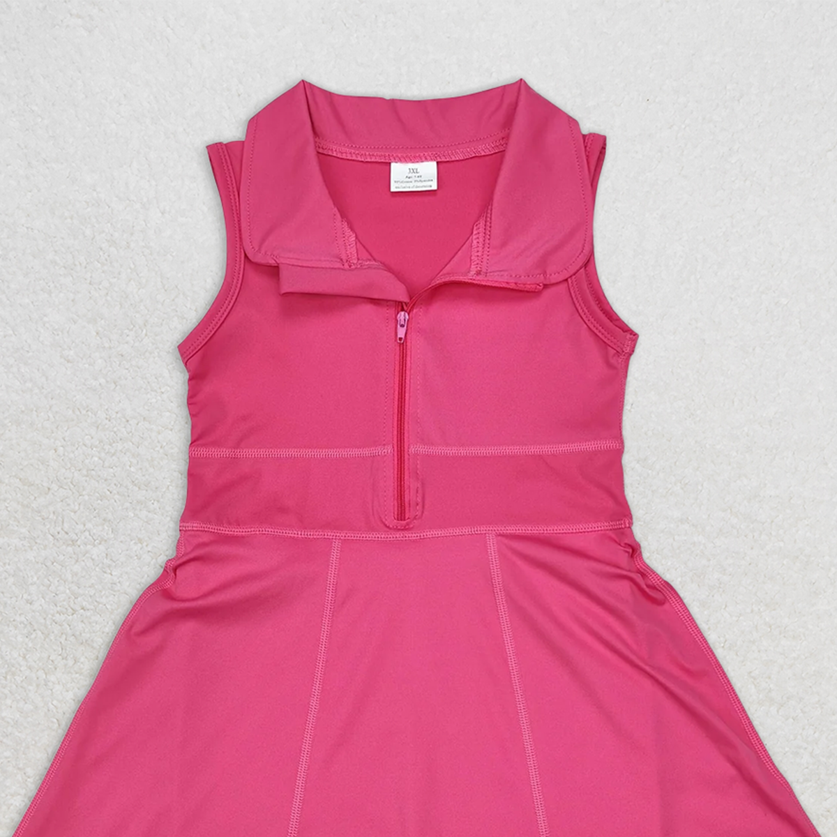 GSD1379  RTS NO MOQ Baby Girls Summer Sports Dress  Baby Girls Athletic Active Wear Knee Length Dresses