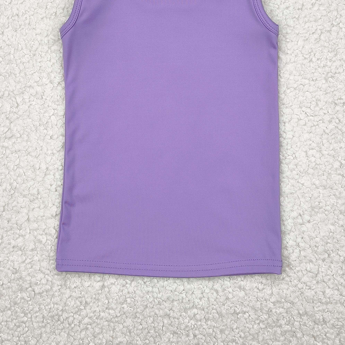 4.12 GT0990RTS NO MOQ Baby Girls Summer Yoga Tank Top Baby Girls violet Sleeveless Tank Active Top