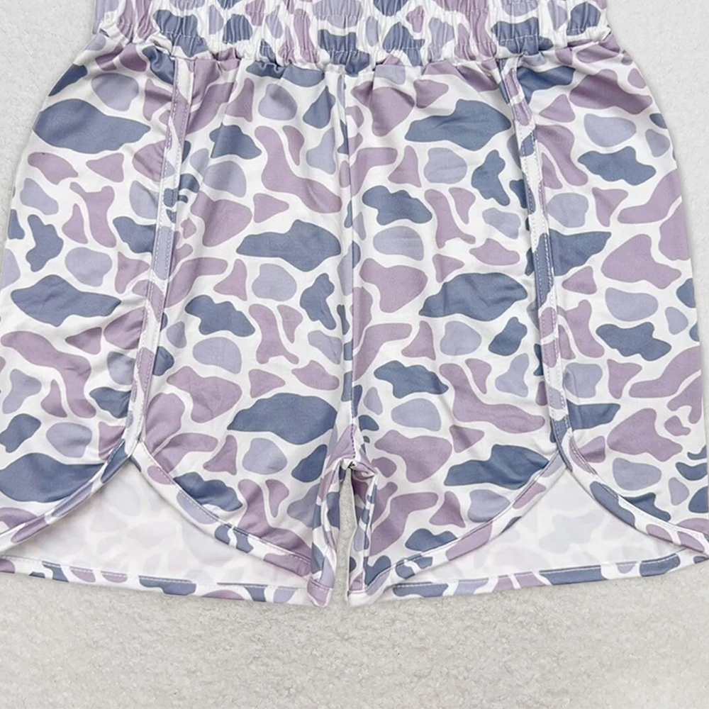 SS0363  RTS NO MOQ Adult Women's Summer Shorts Adult Women Summer Camo Bottoms Shorts