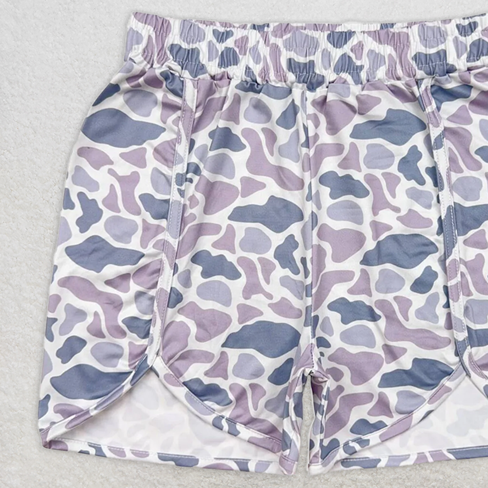 SS0363  RTS NO MOQ Adult Women's Summer Shorts Adult Women Summer Camo Bottoms Shorts
