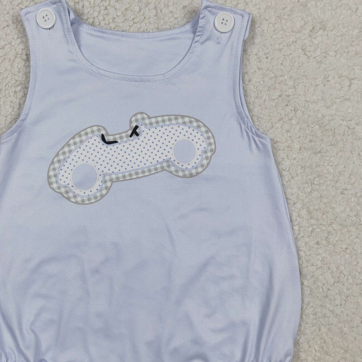 SR4013 RTS NO MOQ （In stock）Sleeveless car baby boy summer romper