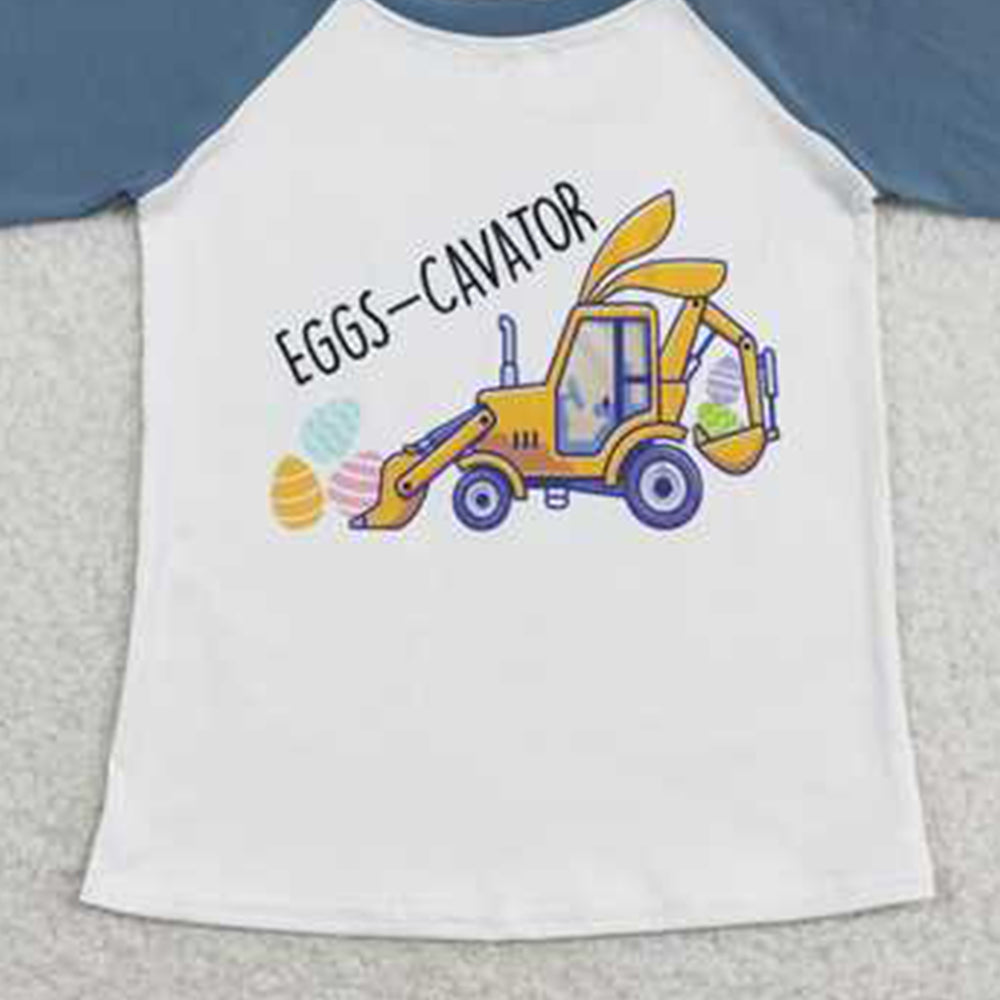 BT0499 New Rts No Moq 8-9 Days By Air Arrived it Eggs-cavator long sleeves baby kids easter raglan
