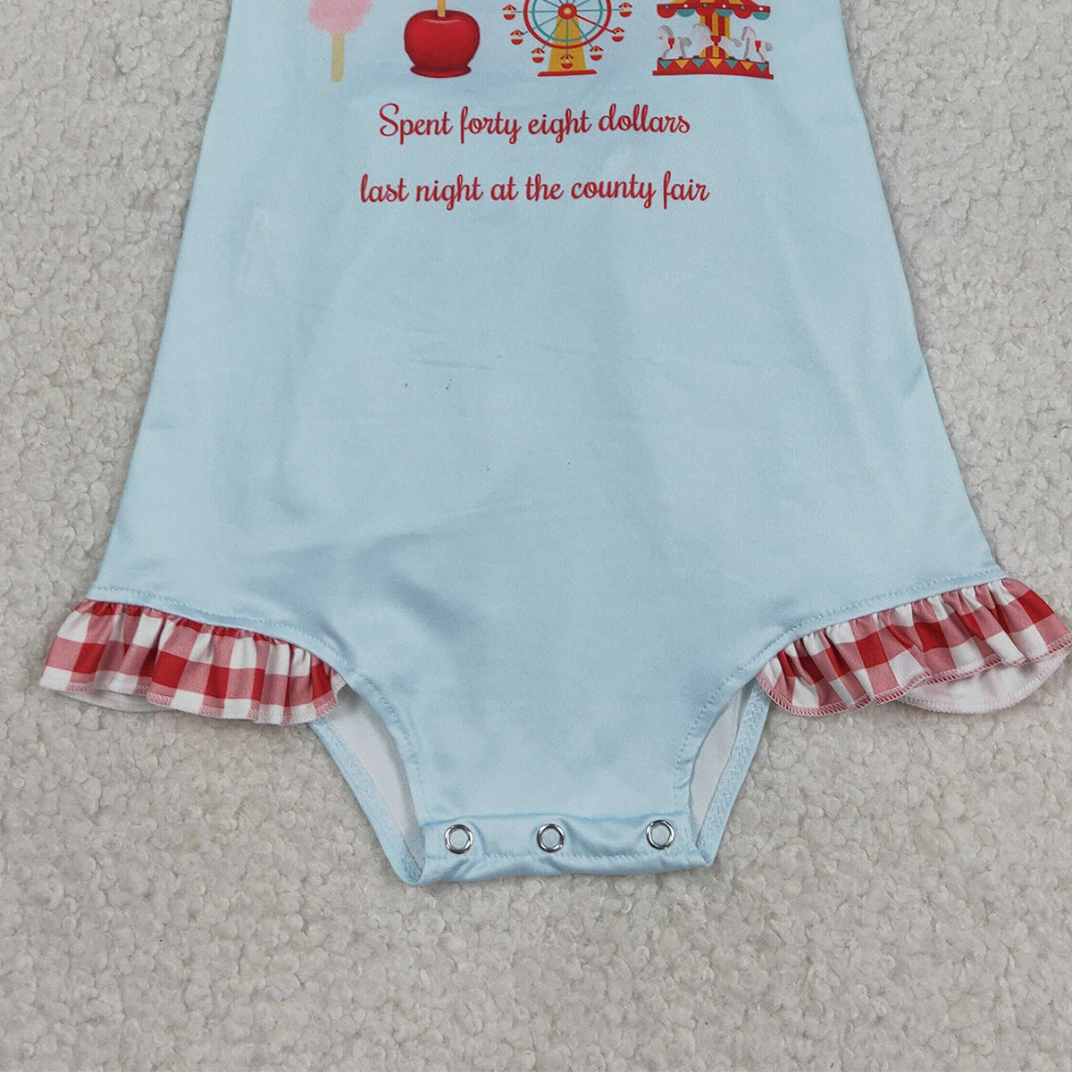 3.17 RTS NO MOQ （In stock）SR3055 Children's Fashion Romper Baby Girls Strap Colorful Park Back Bows Ruffle Rompers