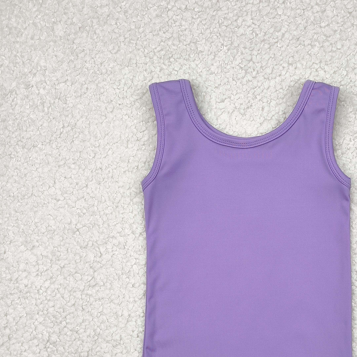 4.12 GT0990RTS NO MOQ Baby Girls Summer Yoga Tank Top Baby Girls violet Sleeveless Tank Active Top
