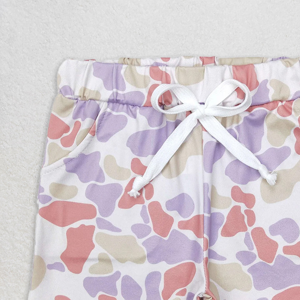 SS0142 RTS NO MOQ Baby Boys Summer Shorts Light green, blue and brown camouflage shorts
