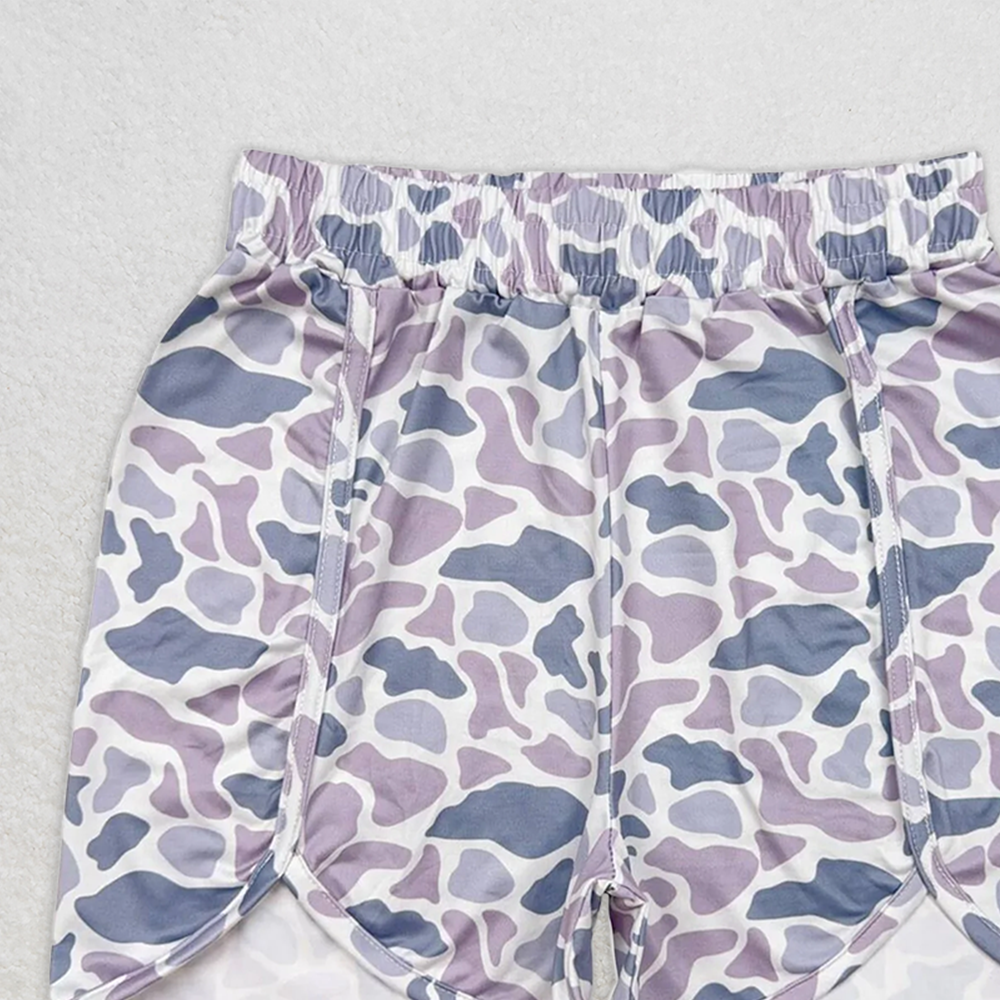 SS0363  RTS NO MOQ Adult Women's Summer Shorts Adult Women Summer Camo Bottoms Shorts