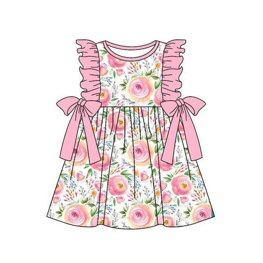 GSD1070 Pre-order baby girl clothes sleeves summer dress