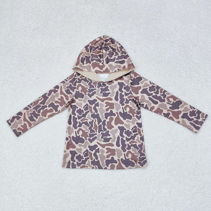 Baby Boys Camouflage Hooded Long Sleeve Sweatshirt