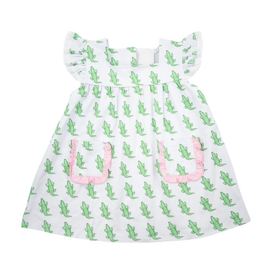 GSD1050 Pre-order baby girl clothes  flying sleeves summer dress