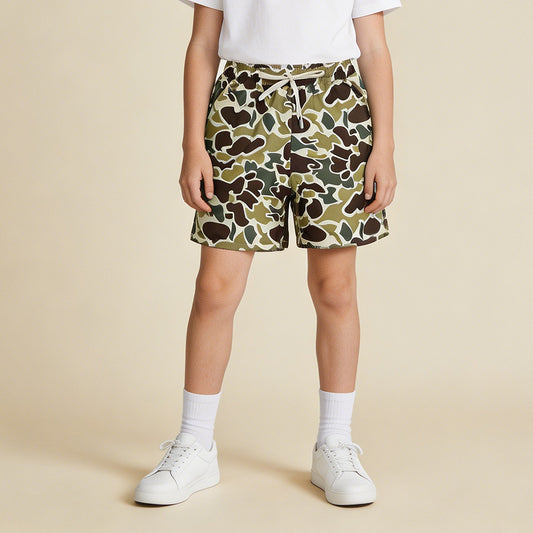 S0474  RTS NO MOQ （In stock ）Camo summer adult men swim trunks