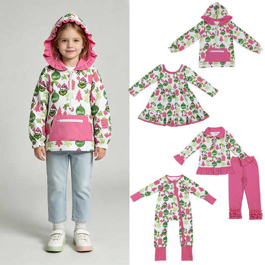 RTS Sibling Sibling milk silk Baby Girls And Boys Cute Embroidery Turkey And Pumpkins Plaid Pants Thanksgiving Clothes Set Rompers（副本）
