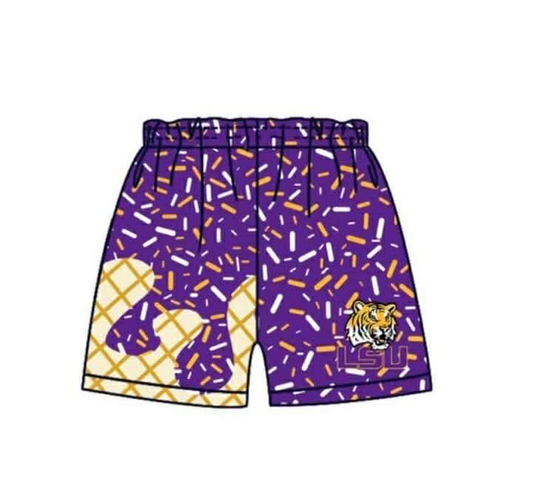 CUSTOM MOQ 5 purple summer ice gream shorts