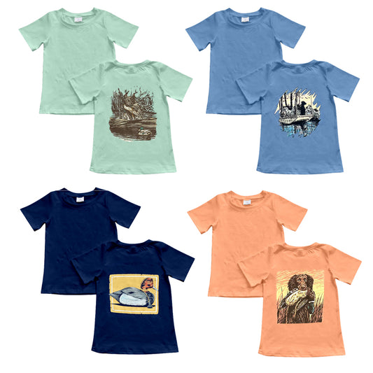 Pre-order for baby boy duck hunting t-shirt tops mixed 4-piece set