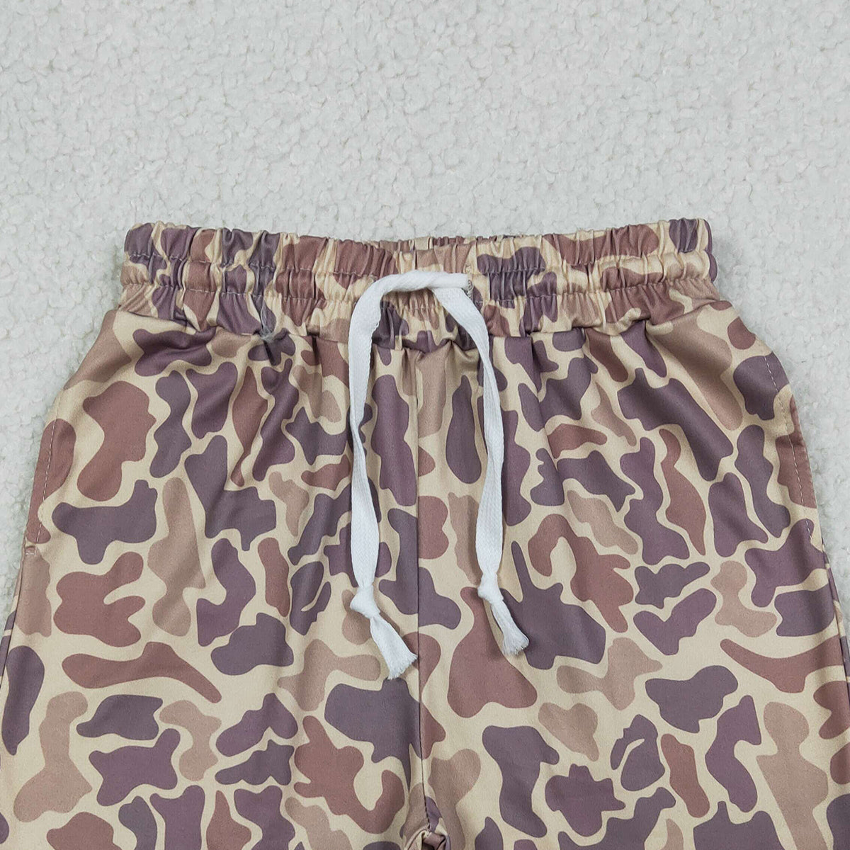 12.26 RTS NO MOQ （In stock）SS0762 Baby Boys Summer Shorts Baby Boys Southern Khaki Camo Pockets Shorts Bottom